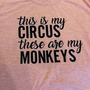 Teacher shirt Orange Graphic Tee with Black Text